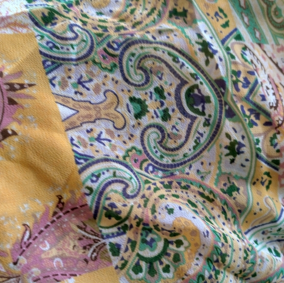 Paisley Print Chiffon Dress - Picture 7 of 11